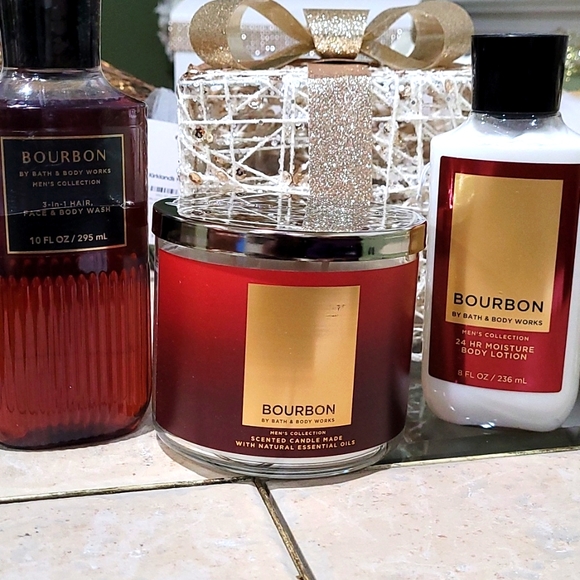Bath & Body Works Grooming Nwt Bbw Mens Collection Bourbon Bundle